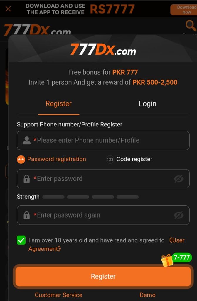 777DX Game 